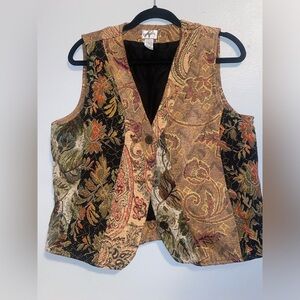 Vintage 90s patchwork vest